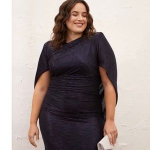 Laura/ Melanie Lynn Sequinned cape dress